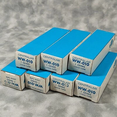 Vtg Centralab WW-010 1Ω Potentiometer Lot (6) Wirewound Linear Taper NOS 🎛️ - Image 1 of 4