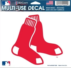 BOSTON RED SOX MULTI-USE DECAL -CLEAR BCKRGD 5" X 6" - Picture 1 of 1