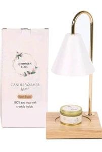 Candle Warmer Lamp with 2 Bulbs Night Light with Timer & Dimmer for Home Decor - Picture 1 of 3