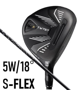 HONMA MENS TOUR WORLD TW757 FAIRWAY WOOD 5W LOFT 18 VIZARD GRAPHITE S-FLEX FW - Picture 1 of 9