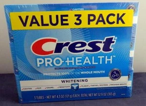 VALUE 3 PK   Crest Pro-Health "WHITENING" TOOTHPASTE    Exp 1/26 - Picture 1 of 1