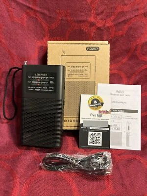 NOAA Weather Radio Portable AM FM Transistor auto Alert Battery Operated -- 7076 - Image 1 of 4