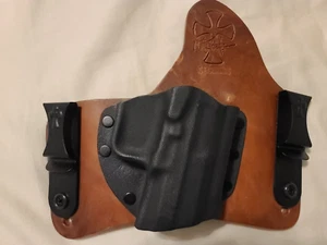 Crossbreed SuperTuck forCANIK IWB RightHand Brown Horse Leather Combat/Optic - Picture 1 of 2