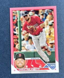 2023 Topps Series 2 Christian Arroyo Mother’s Day Hot Pink #d/50 #352