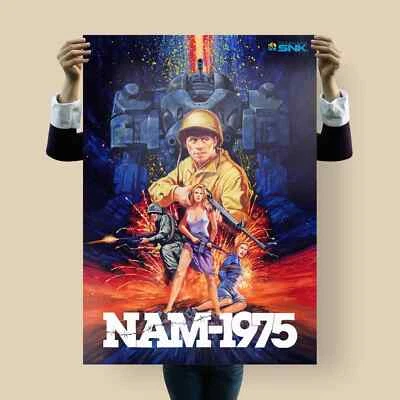 NAM-1975 Poster – SNK Neo Geo Arcade Artwork (1990), Size A4 • B2 • B1 - Bild 1 von 4