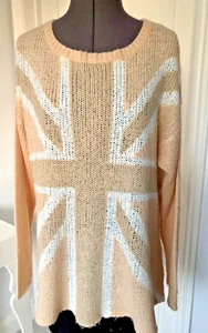 WILDFOX WHITE LABEL LABLE, PEACH VERSION OF SAVE QUEEN BRITISH ENGLAND FLAG - Picture 1 of 6
