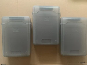 3.5inch Hard Drive IDE SATA Plastic Storage Case, 3xGrey - Afbeelding 1 van 2
