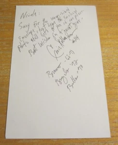 Ernie Kellerman (d. 2025) Signed 5.5X8.5 Notecard NFL Football Cleveland Browns - Picture 1 of 3