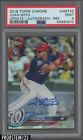 2018 Topps Chrome Update Refractor Juan Soto RC Rookie AUTO Nationals PSA 9