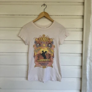Spell And The Gypsy T-shirt Size XS Beige Cotton Texas “Dancing At The Rodeo” - Bild 1 von 16