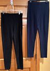 Forever 21 2 Pairs of Pinstripe Pants Black & Navy Size Large