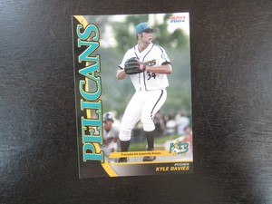 2004 Choice Myrtle Beach Pelicans # 9 Kyle Davies Card (B17) Atlanta Braves