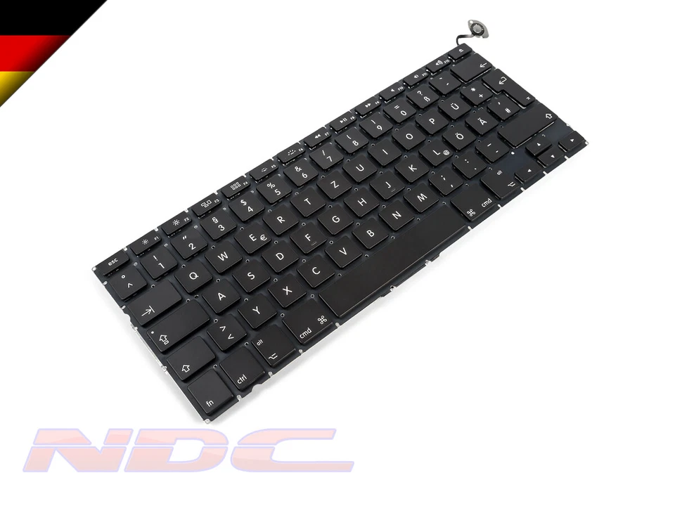 Genuine Apple MacBook Pro 13 A1278 Unibody Laptop Keyboard GERMAN (2009-2012) - Image 1 of 3