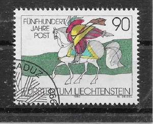 l038 LIECHTENSTEIN/caballos MiNr 1004 o sello de primer día - Imagen 1 de 1