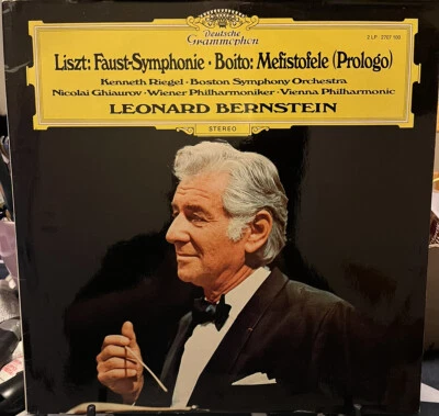 Liszt Symphony Boito Mefistofele Prologó Bernstein 2LP Vinyl DGG 2707 100 NM - Image 1 of 4