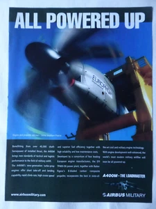 6/2007 PUB AIRBUS MILITARY A400M EUROPROP TP400-D ENGINE ORIGINAL AD - Bild 1 von 1