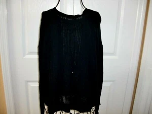 WOMEN'S~BANANA REPUBLIC~BLACK~MULTI BLENDS~PULL ON~KNITTED~ SWEATER SIZE M - Picture 1 of 6
