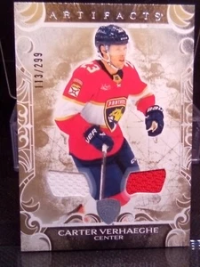 2022-23 Upper Deck Artifacts - Gold Material Carter Verhaeghe /299 Dual Patch - Picture 1 of 7