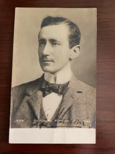 GUGLIELMO MARCONI SIGNED PHOTO, INVENTOR, NOBEL PRIZE, WIRELESS TELEGRAPHY - Picture 1 of 2