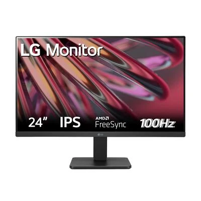 Monitor PC 24 Pollici Full HD Display LED Porta HDMI Classe E Nero 24MR400 LG