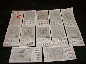 Rare 1939 NBC Hall of Fame Calendar William C. "Bill" Eddy Artist - Picture 1 of 1