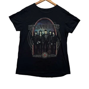 Black Veil Brides T Shirt Black Graphic Metal Rock Band Heavy Core Womens Tee XL - Picture 1 of 3