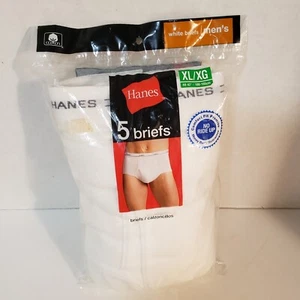 Y2K Hanes Classics Full Cut Briefs Size XL Cotton 15763 No Ride Up New 5 Pack - Picture 1 of 3