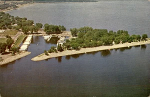Lake City,MN Aerial View Wabasha County Minnesota Postcard - Picture 1 of 2