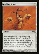 CULLING SCALES - MTG Mirrodin Rare Artifact