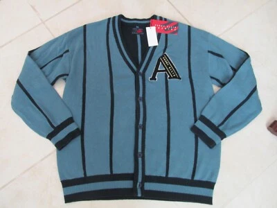 NEW Perry Ellis America Pinstripe Cardigan Sweater MENS sz MEDIUM Blue $148.00 - Image 1 of 4