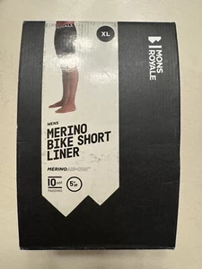 Mons Royale Mens Enduro Bike Shorts Liner Black Merino 10mm Padding Size XL NEW - Picture 1 of 2