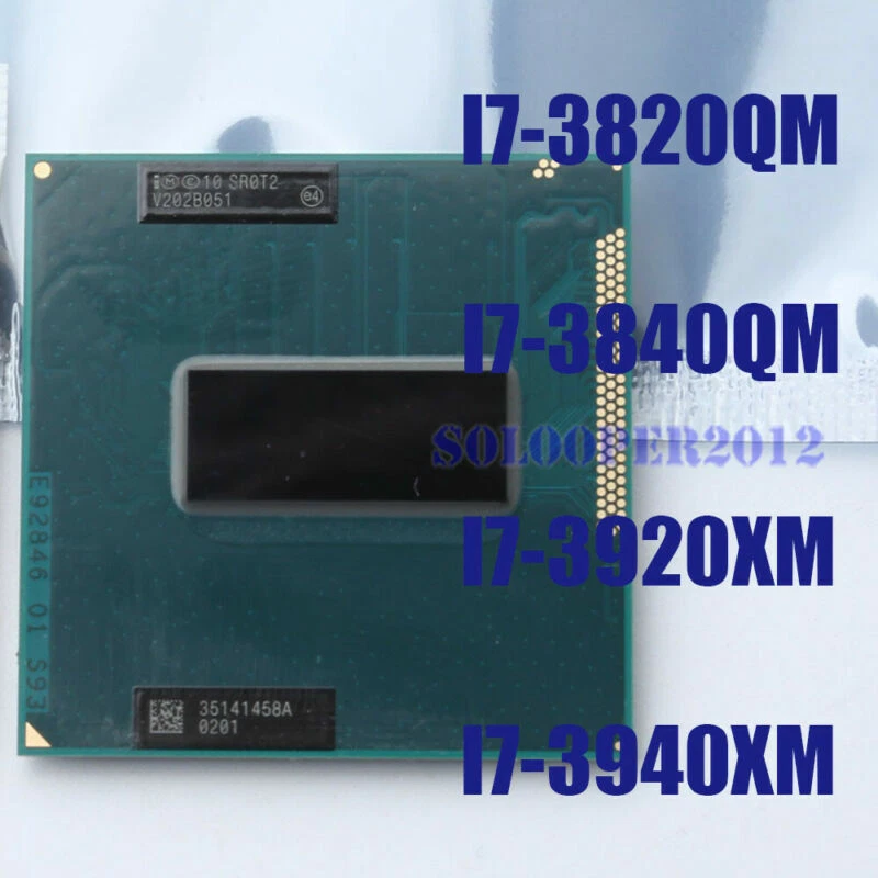 For Intel Core i7-3820QM 3840QM 3920XM 3940XM Extreme Socket G2 CPU - Image 1 of 1