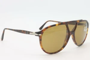 NEW PERSOL P 3217-S 24/53 HAVANA AUTHENTIC FRAMES SUNGLASSES P3217-S 59-14 - Picture 1 of 4