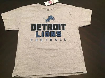 Detroit Lions NEW Youth Large Logo Game Day T-Shirt . NFL Football NWT Kid Gift - Image 1 of 2