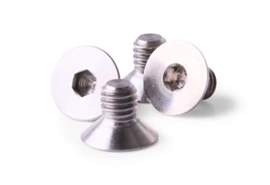 M4x6 Titanium Screws Flat Head 4 pieces 6AL4V Aerospace Grade M4x6 Bolts Ti - Picture 1 of 1