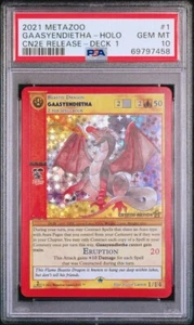 2021 MetaZoo Gaasyendietha #1 Cryptid Nation 2nd Ed. Release Deck 1 Holo PSA 10 - Picture 1 of 2