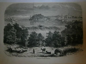 Gravure 19° Cataracte de Saint Anthony - Imagen 1 de 1