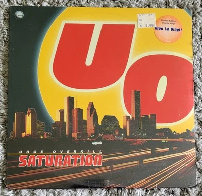 Urge Overkill Saturation LP Ltd Orange Transparent Vinyl 1993 NEW! SEALED!! - Image 1 of 2