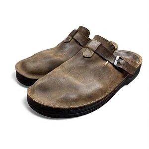 Sandalias Naot Fiord Mule para Hombres 12 EU 45 Cuero Marrón Sin Cordones Sandalia Zueco Zapato - Imagen 1 de 8