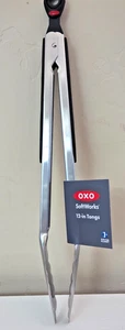 OXO 12" Tongs Stainless Steel w/Locking Mechanism-Dishwasher Safe - Picture 1 of 5