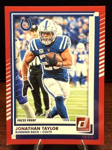 Jonathan Taylor Red Press Proof-2025 Panini Donruss #60 Indianapolis Colts NFL - Picture 1 of 2