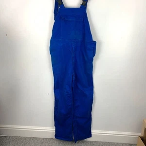Rensing Workwear Dungarees Eur 52 Blue Cotton Flame Retardant Finish Overalls - Picture 1 of 17