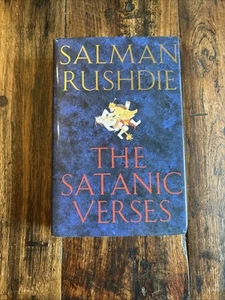 The Satanic Verses by Salman Rushdie~1st UK Edition/14th Printing 1988~HCDJ - Picture 1 of 19