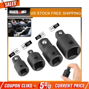 4-pack 3/8" to 1/4" 1/2 inch Drive Ratchet SOCKET ADAPTER REDUCER Air Impact Uvv - Picture 1 of 13