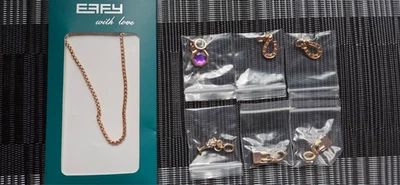 EFFY Cruise From EFFY With Love Collar + Dijes Juego de 8 Dijes - Nuevo en Paquete Foto 1 de 3