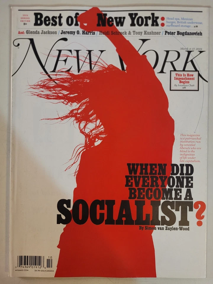New York Magazine (March 2019) When Did Everyone Become A Socialist? NEW - Image 1 of 1