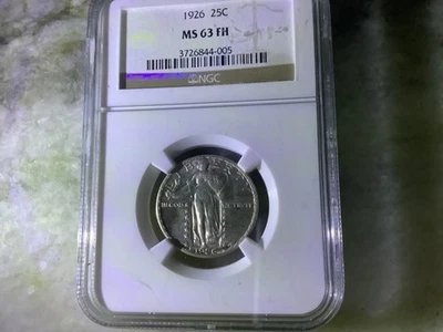 1926 Standing Liberty Quarter FH MS63 - Image 1 of 2