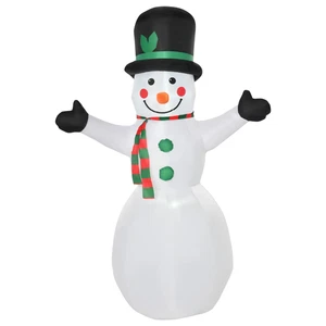 Muñeco de nieve inflable de 6,5 pies LED Navidad soplado al aire libre decoración de jardín - Imagen 1 de 9