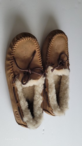 Pantofole UGG Dakota SN5612 castagno shearling morbido scamosciato donna taglia 7