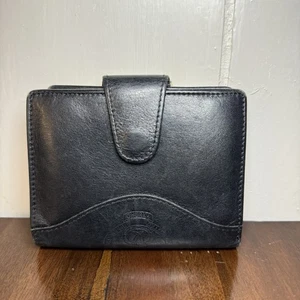 Vintage Ghurka Marley Hodgson Black Leather Bifold Wallet Card Holder Kisslock - Picture 1 of 24